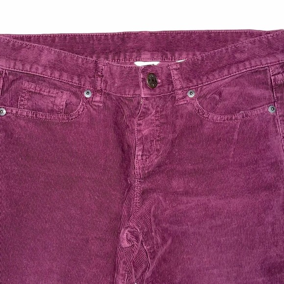 J. Crew Toothpick Corduroy Ankle Pants Burgundy - Picture 9 of 12